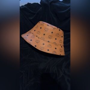 Custom made bucket hat repurposed from MCM travel bag M-L fit